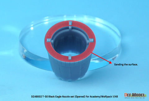 DEF Model DZ48002 1/48 T-50 Black Eagle Nozzle set - Opened (for Academy/Wolfpack 1/48)