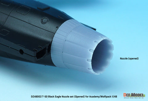 DEF Model DZ48002 1/48 T-50 Black Eagle Nozzle set - Opened (for Academy/Wolfpack 1/48)