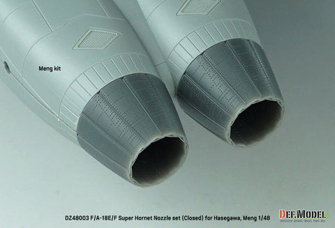 DEF Model DZ48003 1/48 F/A-18E/F Super Hornet Nozzle set - Closed (for Hasegawa, Meng 1/48)