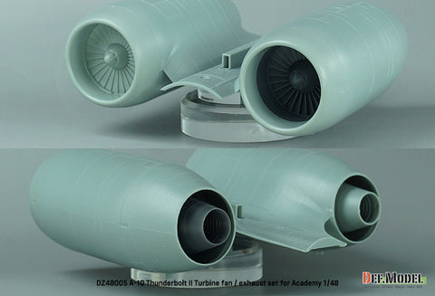 DEF Model DZ48005 1/48 A-10 Thunderbolt II Turbine fan / exhaust set - (for Academy 1/48)