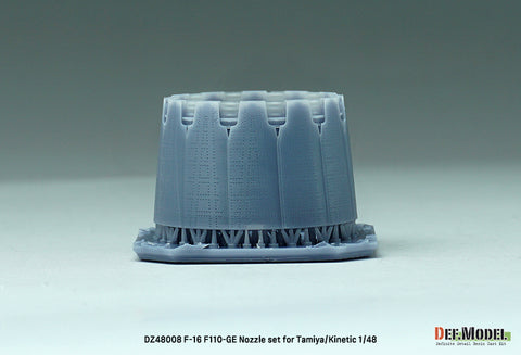 DEF Model DZ48008 1/48 F-16 F110-GE Nozzle set - (for Tamiya/Kinetic 1/48)