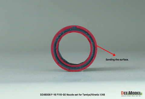 DEF Model DZ48008 1/48 F-16 F110-GE Nozzle set - (for Tamiya/Kinetic 1/48)