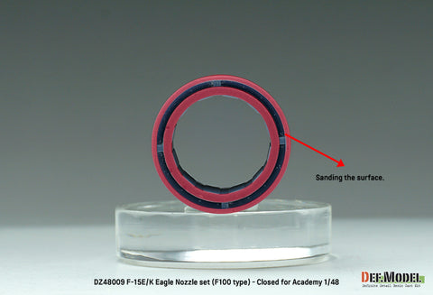 DEF Model DZ48009 1/48 F-15E/K Eagle Nozzle set (F100 type) - Closed (for Academy 1/48)