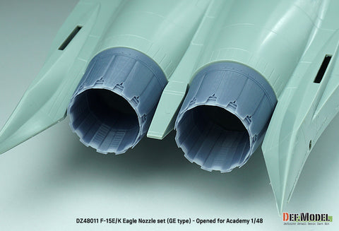 DEF Model DZ48011 1/48 F-15E/K Eagle Nozzle set (GE type) - Opened (for Academy 1/48)