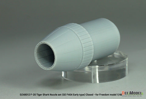 DEF Model DZ48012 1/48 F-20 TigerShark Nozzle set (GE YF404-100) Closed- (for Freedom model 1/48)