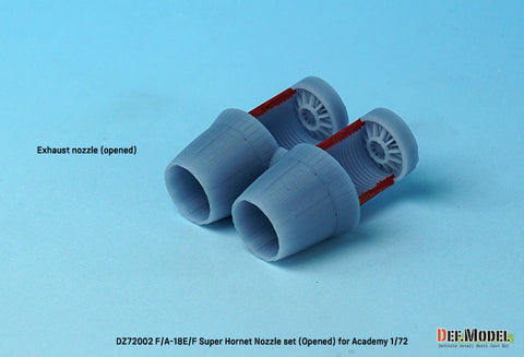 DEF Model DZ72002 1/72 F/A-18E/F/G Super Hornet Exhaust Nozzle set - Opened (for Academy 1/72)