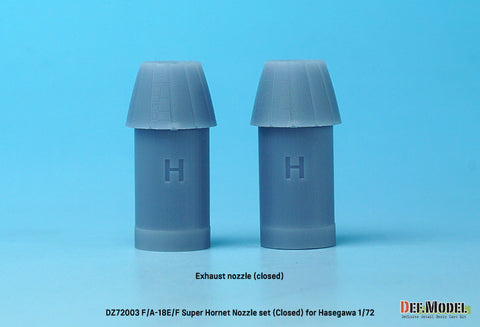 DEF Model DZ72003 1/72 F/A-18E/F/G Super Hornet Exhaust Nozzle set - Closed (for Hasegawa 1/72)