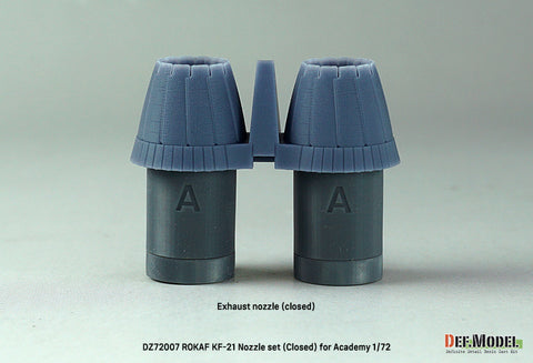 DEF Model DZ72007 1/72 ROKAF KF-21 Nozzle set - Closed (for Academy 1/72)