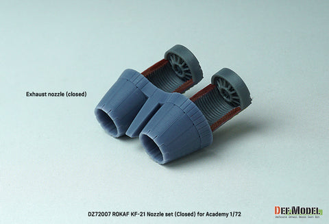 DEF Model DZ72007 1/72 ROKAF KF-21 Nozzle set - Closed (for Academy 1/72)