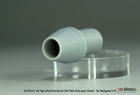 DEF Model DZ72012 1/72 F-20 TigerShark Nozzle set (GE YF404-100) Closed- (for Hasegawa 1/72)