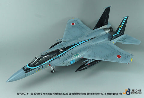 DEF Model JD72007 1/72 F-15J 306TFS Komatsu Airshow 2022 - Maverick special decal set (for 1/72 Hasegawa kit)