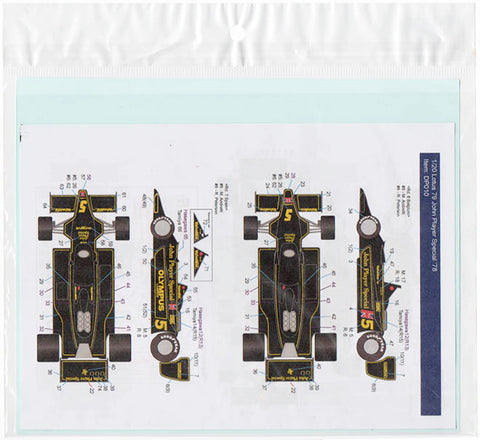 Decal Pool DP010 1/20 Lotus type 78 (MK III) JPS 1978 for Tamiya