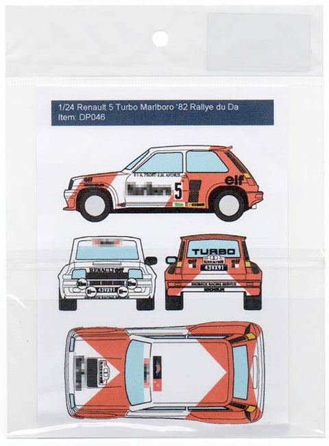 Decal Pool DP046 1/24 Renault 5 Turbo Marlboro Rallye Du Var '82
