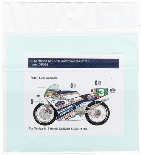 Decal Pool DP056 1/12 Honda NSR250 Rothmans #3 L. Cadalora WGP '91