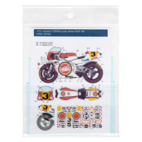 Decal Pool DP063 1/12 Yamaha YZR500 Lucky Strike K. Magee & W. Rainey '89