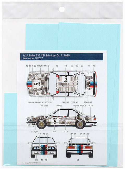 Decal Pool DP267 1/24 BMW 635CSi Schnitzer Gr. A Racing 1985