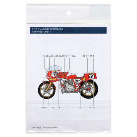 Decal Pool DP311 1/12 Ducati 900 NCR Racer