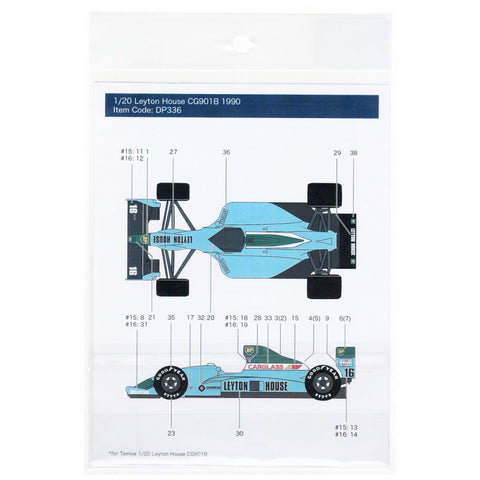 Decal Pool DP336 1/20 Leyton House CG901B 1990