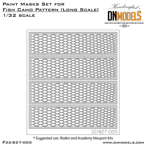 DN Models 32/827-005 1/32 Fish camo (long fish scale) 1/32