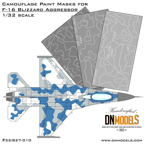 DN Models 32/827-010 1/32 F-16 Blizzard Camo 1/32
