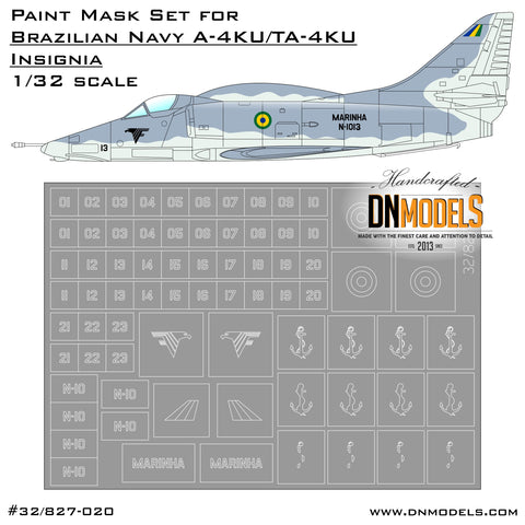 DN Models 32/827-020 1/32 Brazillian A-4KU/TA-4KU Insignia 1/32