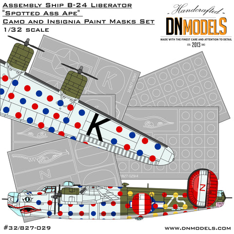 DN Models 32/827-029 1/32 Assembly Ship B-24 Liberator “Spotted Ass Ape” 1/32