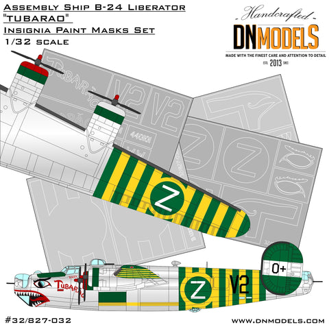 DN Models 32/827-032 1/32 Assembly Ship B-24 Liberator “TUBARAO” 1/32