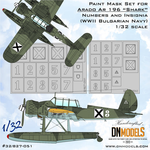 DN Models 32/827-051 1/32 Arado AR 196 Insignia 1/32