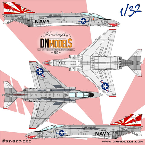 DN Models 32/827-060 1/32 F-4B Phantom II (VF-111 Sundowners 153019, 201) 1/32