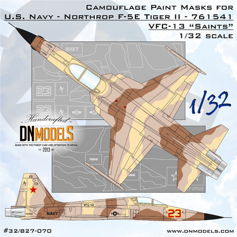 DN Models 32/827-070 1/32 F-5E Tiger II - 761541, VFC-13  "Saints", NAS Fallon, Nevada, US 1/32
