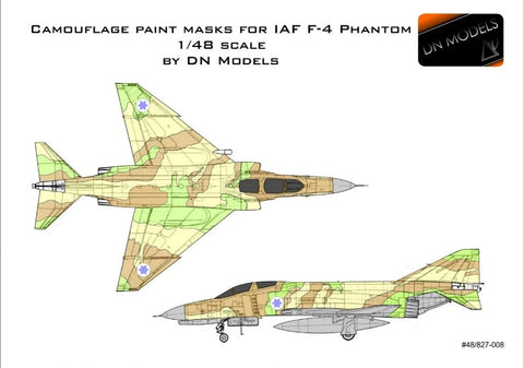 DN Models 48-827-008 1/48 IAF F-4 Phantom (Camo masks)