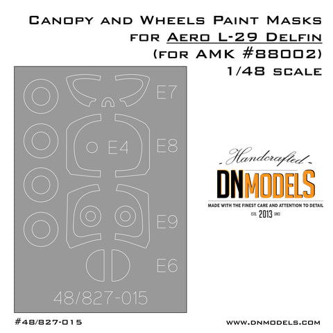 DN Models 48-827-015 1/48 L-29 Canopy and Wheels