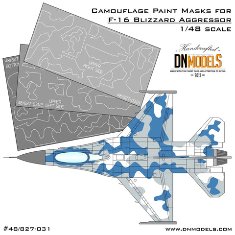 DN Models 48-827-031 1/48 F-16 Blizzard Camo