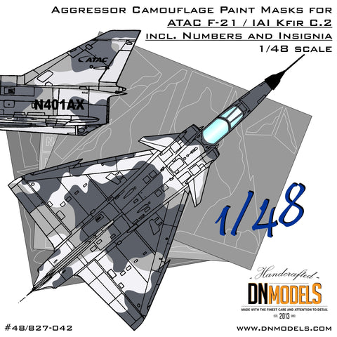 DN Models 48-827-042 1/48 ATAC F-21 Kfir C2 Aggressor Camo