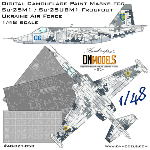 DN Models 48-827-053 1/48 Digital Su-25M1 Frogfoot (Ukraine)