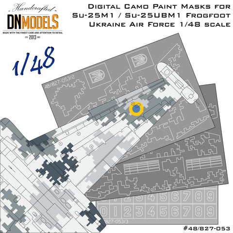 DN Models 48-827-053 1/48 Digital Su-25M1 Frogfoot (Ukraine)