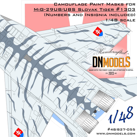 DN Models 48-827-055 1/48 Mig-29UB Tiger Camo