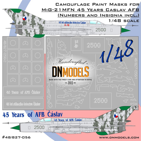 DN Models 48-827-056 1/48 MiG-21MFN (45 Years Caslav AFB)