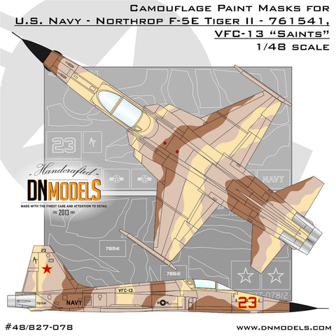 DN Models 48-827-078 1/48 F-5E Tiger II - 761541, VFC-13  "Saints", NAS Fallon, Nevada, US