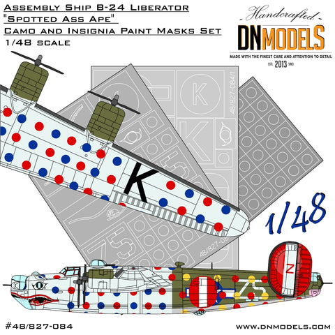 DN Models 48-827-084 1/48 Assembly Ship B-24 Liberator “Spotted Ass Ape”