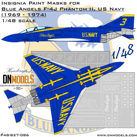 DN Models 48-827-086 1/48 Blue Angels F-4J Phantom II US Navy 48th scale