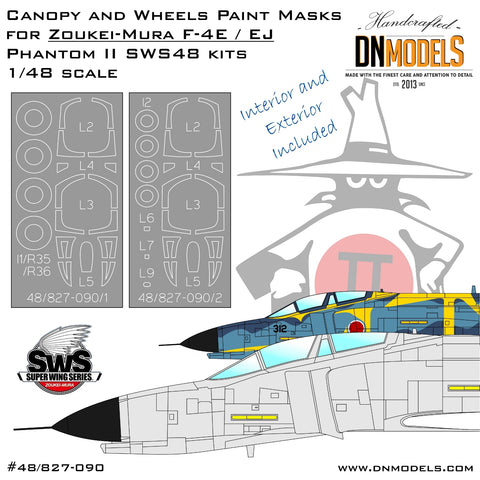 DN Models 48-827-090 1/48 Zoukei Mura F-4EJ Kai  Phantom II Canopy