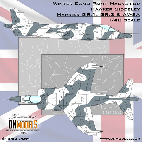 DN Models 48-827-094 1/48 Harrier GR.1 GR.3 Av-8A Witer Camo