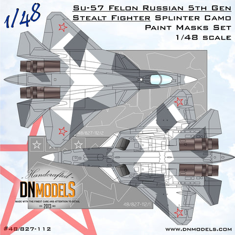DN Models 48-827-112 1/48 Su-57 Felon Splinter Camo