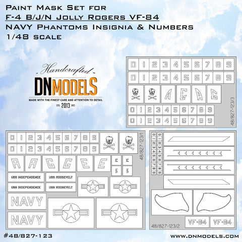 DN Models 48-827-123 1/48 F-4 Jolly Rogers VF-84 NAVY Phantoms