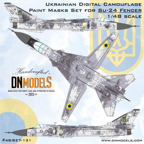DN Models 48-827-131 1/48 Su-24 Fencer Ukrainian Digital Camo "20"