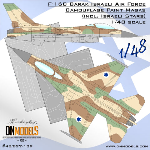 DN Models 48-827-139 1/48 IAI F-16C Barak Camo
