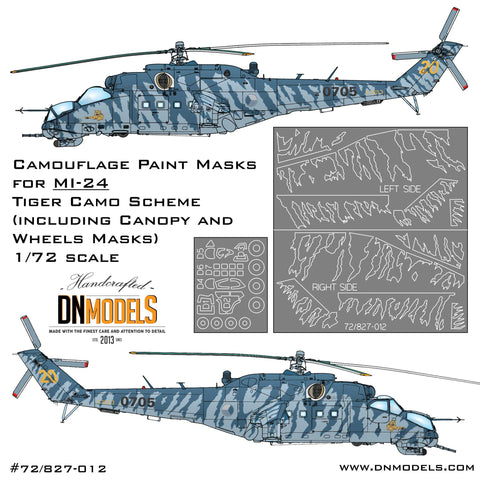 DN Models 72-827-012 1/72 MI-24 Tiger Camo