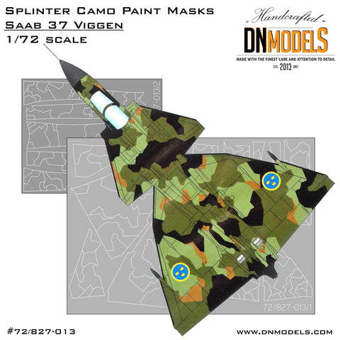 DN Models 72-827-013 1/72 Viggen Splinter Camo