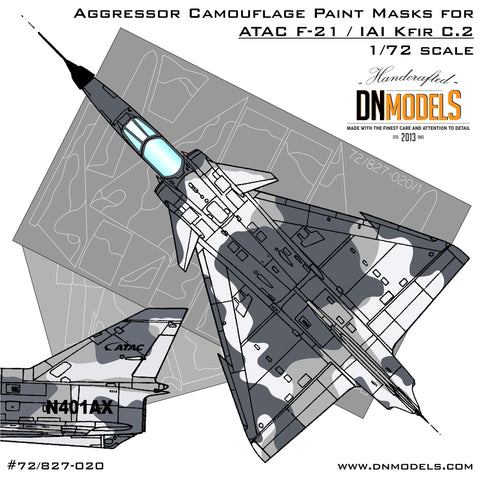 DN Models 72-827-020 1/72 ATAC F-21 Kfir C2 Aggressor Camo